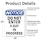 Signmission Do Not Enter X-Ray In Progress OSHA Notice Sign, Vinyl Decal, 18in W x 24in L, 2PK OS-2PACK-NS-D-1824-V-11272 - alternate 2